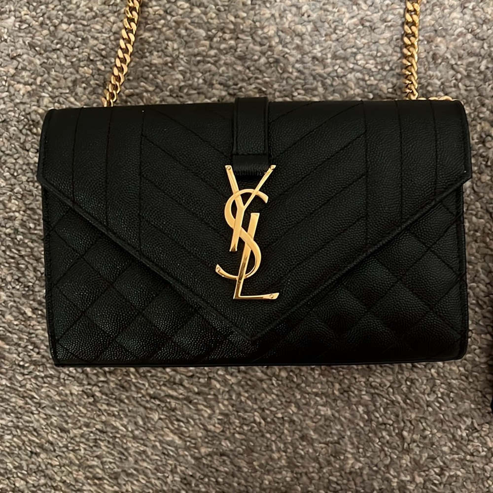 YSL small envelope chain shoulder bag - Picture 2 of 13